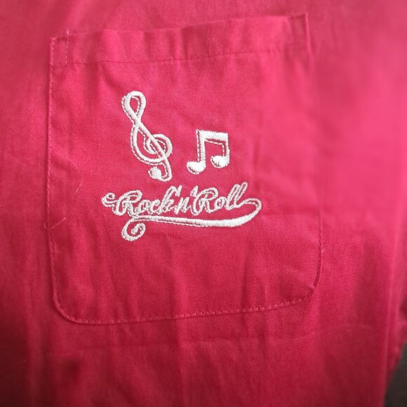 Rock 'n' Roll Men's Casual Button Down Collar Shirt Short Sleeve  XXL New wo tag - Picture 4 of 6